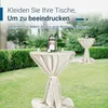 TexDeko Stehtischhussen Premium mit Schleifenband für Produktbild-Vorschau 6