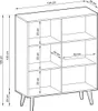 Zweitürige Kommode CONE KD104 Schwarz / Artisan Eiche Produktbild-Vorschau 6