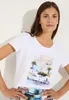 MORE & MORE Shirt with Placement Print white 40 Produktbild-Vorschau 3