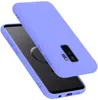 A purple phone case is shown from a diagonal angle, with the phone inside it.