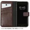 Funda de Cuero Auténtico tipo Libro para Apple iPhone SE Vista previa de la imagen del producto 3
