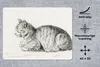MuchoWow® Mauspad Mousepad Liegende Katze - Gemälde von Produktbild-Vorschau 2