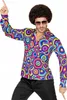 DISCO Shirt Bunte Kreise 70er 80er Outfit Kostüm Karneval Produktbild-Vorschau 1
