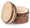 Holzscheiben 8 Stück, Baumscheiben 16-17cm, Naturholz Produktbild-Vorschau 2