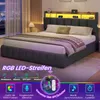 KIMENICH Lit rembourré avec éclairage LED, 160 x 200 cm Voir les images du produit 3