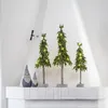 LED Tannenbaum Lummer - stehend - Tischbaum - 10 warmweiße LED - H: 45cm - Batteriebetrieb - grün Produktbild-Vorschau