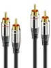 Cavo RCA SONERO, stereo, 15 m, nero Anteprima dell’immagine prodotto 2