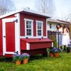 Großer Hühnerstall EZ Chicken Home Rot, 2,85 m² - Produktbild-Vorschau 2
