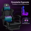 Fotel dla gracza ALFORDSON, fotel gamingowy z wysuwanym Podgląd zdjęcia produktu 4