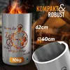 Feuertonne / Feuerkorb mit Motiv " Zeit " Produktbild-Vorschau 4
