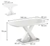 Tavolo da pranzo Vicco Chinto Bianco 120 x 80 cm Anteprima dell’immagine prodotto 7