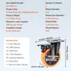 Kółka meblowe VEVOR zestaw 4 kółek skrętnych PVC φ127 mm Podgląd zdjęcia produktu 7