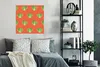 MuchoWow® Poster Gemüse - Muster - Rot 75x75 cm - Wand Produktbild-Vorschau 4