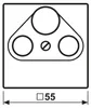 Jung Abdeckung, A561PLSATWW, für Universal-Sat/BK-Dosen, Produktbild-Vorschau 2