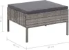 vidaXL 3-tlg. Garten-Lounge-Set mit Auflagen Poly Rattan Produktbild-Vorschau 11