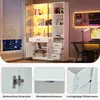 Merax Hochschrank mit LED und Glasvitrine, Standvitrine Produktbild-Vorschau 13
