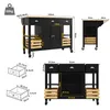 Diagrams and measurements of a kitchen cart. Produktbild-Vorschau