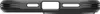 A close-up, top-down view of the bottom edge of a black phone case, showing cutouts for ports and speakers. Podgląd zdjęcia produktu