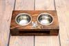 Bulldog francese I - Supporto in legno con ciotole per Anteprima dell’immagine prodotto 4