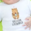 Mr. & Mrs. Panda Babyshirt Bär Baby 6. - 12. Monat - Weiß - Produktbild-Vorschau 4