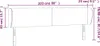 vidaXL Kopfteil mit Ohren Hellgrau 203x23x78/88 cm Samt Produktbild-Vorschau 8