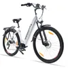 A white electric bicycle is shown against a plain white background. Produktbild-Vorschau