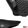 Close-up view of a black rubber car floor mat and trunk liner with a textured surface. Anteprima dell’immagine prodotto