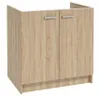 A standalone cabinet with two doors and silver handles, set against a white background. Anteprima dell’immagine prodotto