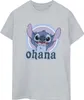 Disney - "Ohana" T-Shirt für Damen BI30268 (L) (Grau) Produktbild-Vorschau 1