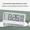Digitale Wanduhr Schwarz, 20 cm, mit Temperatur, Produktbild-Vorschau 3