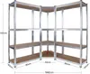 Regał narożny Wiltec do dużych obciążeń 164x150x160 cm, Podgląd zdjęcia produktu 3