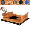 Springos® Sandkasten mit Sitzbänken 150 x 150 cm Produktbild-Vorschau 5