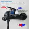 Badewannenarmatur mit Handbrause, schwarz, zur Wandmontage, Produktbild-Vorschau 5