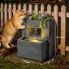 Outsunny Springbrunnen 2-stufig Gartenbrunnen mit LED Produktbild-Vorschau 3