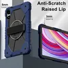 A product image showcasing a protective case for a tablet, with close-ups highlighting its features. Voir les images du produit