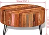 Maison Exclusive - Table basse ronde en bois massif recyclé Voir les images du produit 9