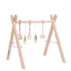 Ladanas Spielbogen Baby Holz inkl. 5 Spielzeugen – Stabiler Produktbild-Vorschau 1