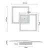 Diagram showing the dimensions of a ceiling light fixture. Produktbild-Vorschau
