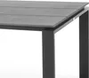 A close-up view of a table's corner, showing the tabletop and leg. Produktbild-Vorschau