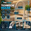 VBChome spoelbak, graniet, beige, met kraan, 55 x 44 cm, Productafbeelding-voorbeeld 3