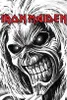 Iron Maiden T-Shirt Herren Killers Allover weiß Band-Merch, Produktbild-Vorschau 3