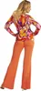70er Bluse Orchideen Größe: S-M Produktbild-Vorschau 5