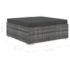 vidaXL 11-tlg. Garten-Lounge-Set mit Auflagen Poly Rattan Produktbild-Vorschau 11