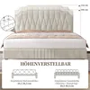 A diagram showing dimensions and recommended mattress heights for a bed frame. Produktbild-Vorschau