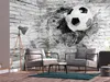 Vlies Fototapete Fussball 400x280 cm Tapeten Wandtapete XXL Produktbild-Vorschau 1
