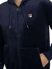 Fila Italo Velours-Kapuzenjacke mit Reißverschluss, Blau M Produktbild-Vorschau 4