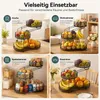 Obstkorb 3 Etagen, Gemüsekorb aus Metall für Küche, Produktbild-Vorschau 6