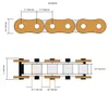 Rollenkette 60-1 (12A-1), Fertiges 3-Meter-Stück (300 Cm) – Produktbild-Vorschau 2