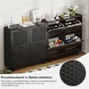 Armadio per scarpe UnboxG, 100 x 24 cm, nero, stretto, con Anteprima dell’immagine prodotto 10