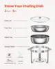 SucceBuy 5 Qt 2er-Pack rundes Chafing Dish Buffet-Set – Produktbild-Vorschau 6